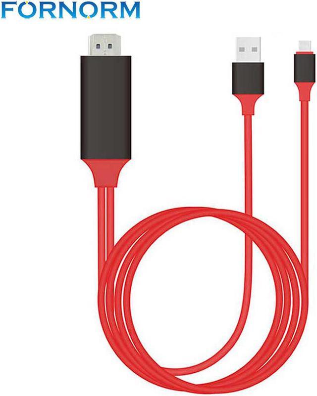 Main image of FORNORM 1080P HDMI Cable For Lightning to HDMI HDTV TV Adapter USB Cable For iPhone5 5S 6 6 Plus 6S 6 Plus 7 8Plus