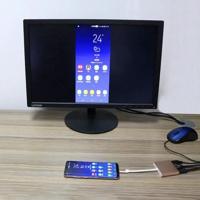 Alt view image 5 of 6 - USB 3.1 Type-C to HDMI Adapter for Nintendo Switch Console to TV Video Digital Converters Replacement Dock for Samsung Galaxy