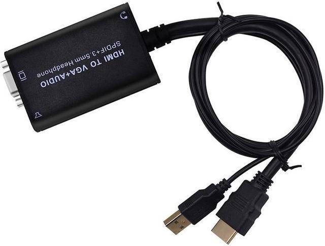 Alt view image 3 of 5 - Kebidu HDMI to VGA cable 1080P adapter Digital to Analog Converter for TV Box Laptop PC Computer Projector FOR PS3 Xbox360