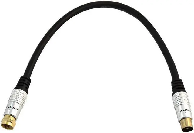 Alt view image 3 of 6 - DANSPEED 0.3m/1.5m/2m/3m/5m 9.5mm TV Satellite Antenna Cable Male to F Type Male Coax Adapter Cable