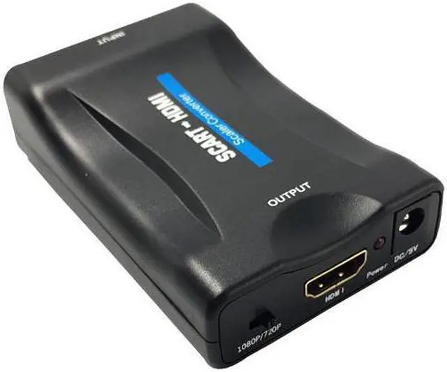 Alt view image 6 of 6 - SCART To HDMI Adapter 1080P HDVideo Audio Upscale Converter Adapter for HD TV DVD for Sky Box STB Plug and Play with DC Cable S