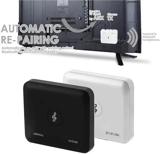 Alt view image 6 of 6 - kebidu 2 in 1 Wireless Bluetooth 4.2 Music Receiver for Speakers Bluetooth Transmitter For TV PC Audio Adapter for IOS Android