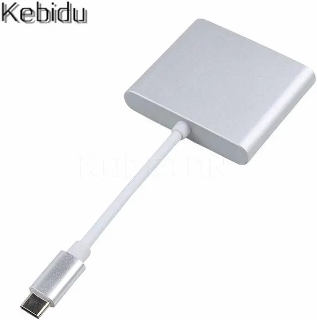 Alt view image 5 of 6 - Professional HDMI Cable Adapter USB Type C To HDMI USB 3.0 Converter USB-C 3.1 4K Adapter Male to Female   for Mac Air TV