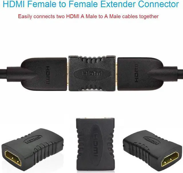 Alt view image 2 of 6 - dmionnetorfemletofemleonverterdpterforlptopmonitorprojetordtvps3gmeoxdmiextensionjointonnetorkfgl