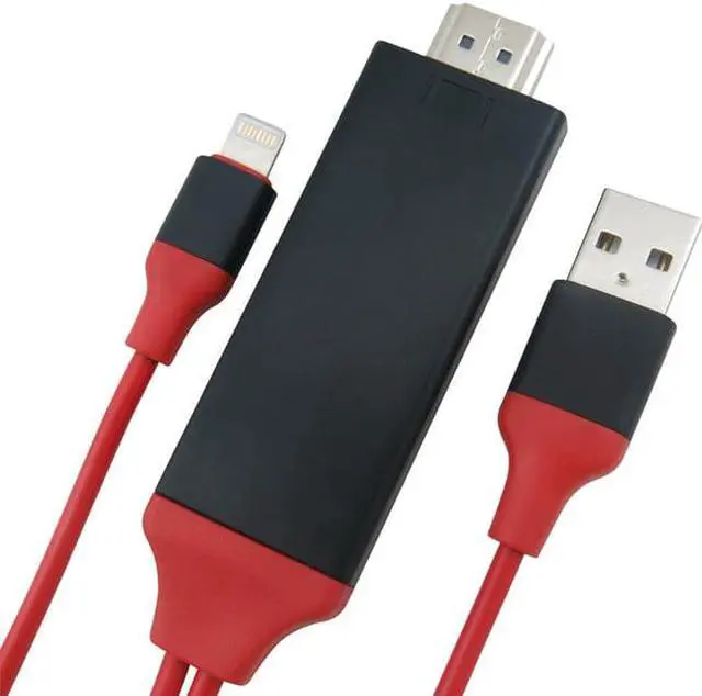 Alt view image 3 of 5 - GREATLINK PLAY Cable For Lightning to HDMI Adapter USB Cable HDMI 1080P Audio Adapter Smart Converter Cable for iPhone 8 7 6 5