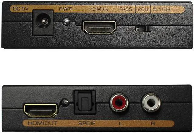 Main image of Hdmi audio extractor HDMI to HDMI  Optical TOSLINK SPDIF + RCA L/R Audio Extractor Converter HDMI Audio Splitter Adapter