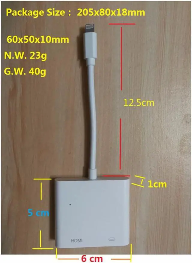 Alt view image 4 of 6 - Light to AV HDMI/HDTV TV Digital Cable Adapter For iPhone to HDMI Converter For iPhone 7 6 5 5s For Lightning Digital AV Adaptor