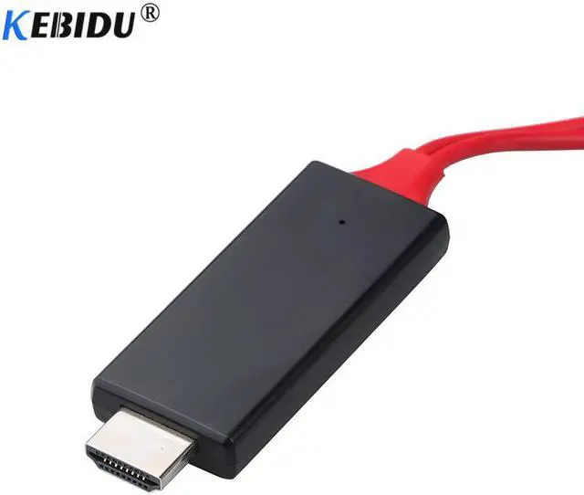 Alt view image 6 of 6 - kebidu 8 Pin to HDMI Cable HD 1080P HDMI Adapter Converter Cable 1.8M for Apple tv for iPhone for IOS