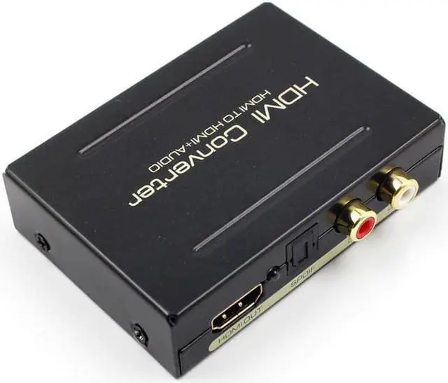 Alt view image 3 of 4 - HDMI to HDMI Optical + SPDIF + RCA L/R Extractor Converter Audio Splitter Adapter 1080P EU US UK AU Plug AC Power Adapter P0