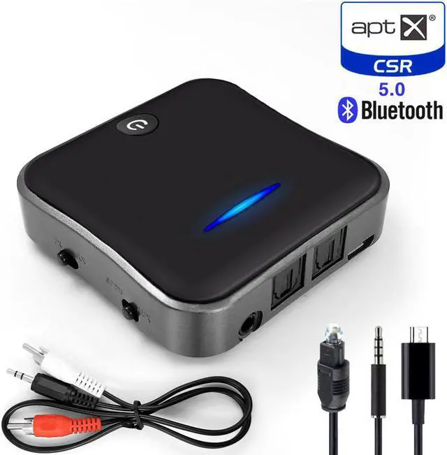 Main image of HD Bluetooth 5.0 Receiver Transmitter CSR8675 Wireless Audio Adapter APT-X Dongle with Optical/SPDIF for TV Speakers