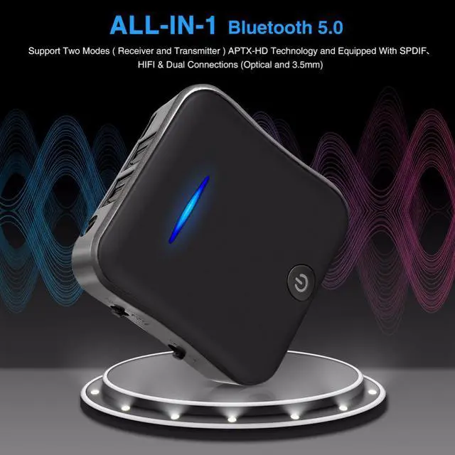 Alt view image 2 of 5 - HD Bluetooth 5.0 Receiver Transmitter CSR8675 Wireless Audio Adapter APT-X Dongle with Optical/SPDIF for TV Speakers