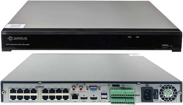 Alt view image 4 of 7 - Camius 8 2K PoE Wired IP Security Surveillance Cameras with 4K 16 Channel PoE NVR, 4TB HDD, Audio Recording, Smart Motion, Sound, Human, Vehicle Detection (expandable storage)