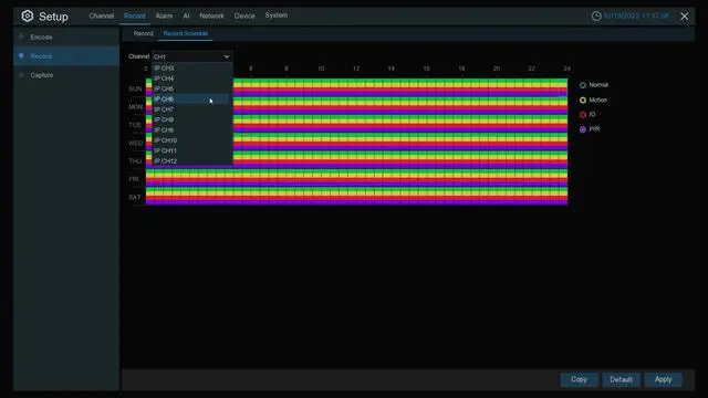 Alt view image 5 of 7 - Camius 4K 12 Channel Hybrid Security DVR with 4TB Hard Drive for 8CH Analog BNC CVBS, AHD, CVI, TVI + 4CH  IP, HDMI, VGA, Spot monitor out, Motion, Sound, AI Detection (Only DVR, Without Cameras)