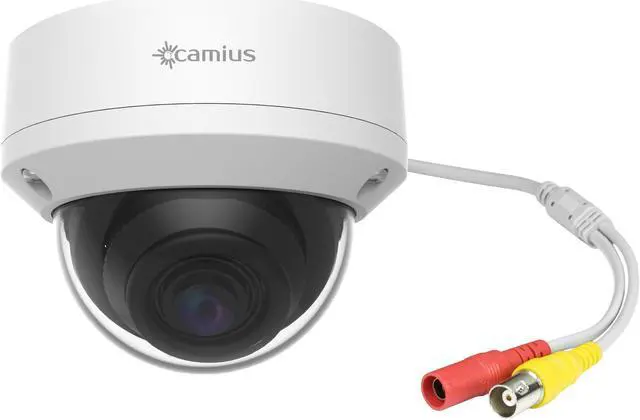 Alt view image 2 of 4 - Camius 4K Analog Dome Security Camera, 3840 x 2160, 110 degrees wide view, 2.8mm, Vandalproof, - add-on camera for Camius TRIVAULT 4k DVR recorders I FD4KATC2