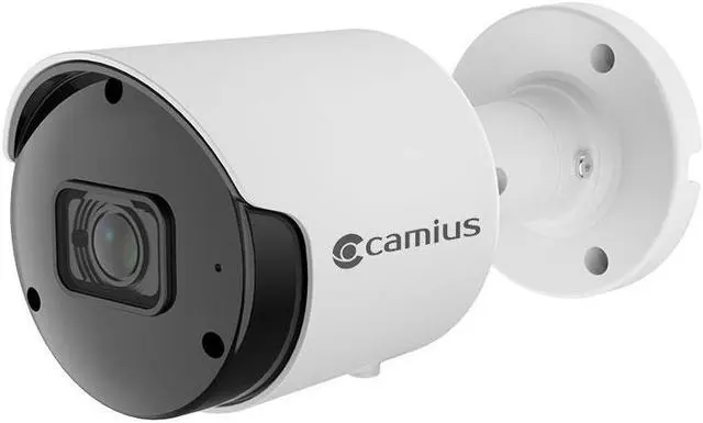 Main image of Camius 5MP 2K Wired PoE Outdoor Security Camera with Audio, Motion, Sound, AI detection, 91 degree view, 100ft night vision, PC, Mac Compatible, plug-n-play with Camius PoE NVR, Hybrid DVR