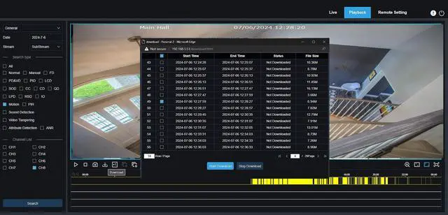 Alt view image 6 of 7 - Camius 8 Channel NVR with 3TB HDD, 4 pcs 4K PoE Dome Business Surveillance Cameras with Intelligent Sound, Human & Vehicle Detection, 110° super wide-angle, NVR software for PC, Mac, Phone app