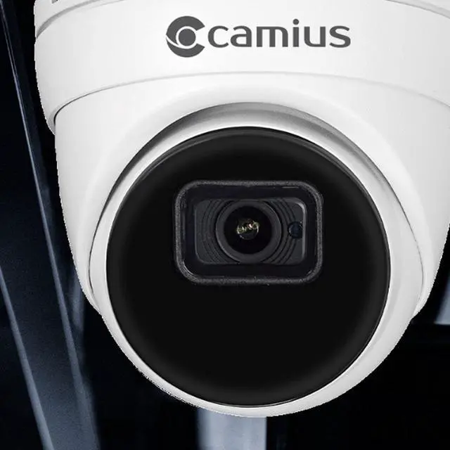 Alt view image 3 of 7 - Camius PoE 16 Camera Security System with 16 Channel NVR, 4TB Hard Drive, 5MP Turret Cameras with Listen-in Audio, Motion, Sound, Stationary Object, Human, Line Crossing, more Detection - 2SATA, eSATA