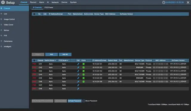 Alt view image 4 of 7 - Camius 4K 8 Channel NVR system with 4 5MP PoE Dome Security Cameras with Audio, Smart Motion, Sound, AI Human, Vehicle, Perimeter Intrusion, Line Crossing Detection, 110-degree view, 3TB Hard Drive
