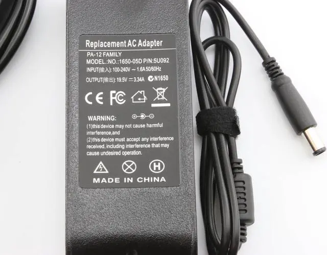 Alt view image 4 of 8 - Dell 5U092 AC Power Brick Only, 65 W