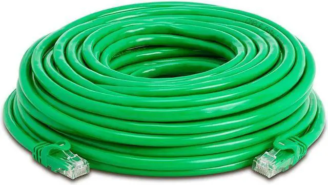 Alt view image 2 of 7 - Cmple Cat6 Ethernet Cable 10Gbps - Computer Networking Cord with Gold-Plated RJ45 Connectors, 550MHz Cat6 Network Ethernet LAN Cable Supports Cat6, Cat5e, Cat5 Standards - 50 Feet Green