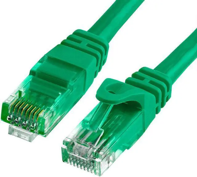 Main image of Cmple Cat6 Ethernet Cable 10Gbps - Computer Networking Cord with Gold-Plated RJ45 Connectors, 550MHz Cat6 Network Ethernet LAN Cable Supports Cat6, Cat5e, Cat5 Standards - 100 Feet Green