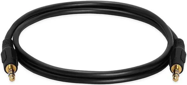 Alt view image 2 of 7 - Cmple - 3.5mm Aux Audio Cable Stereo 3 ft AUX Cable Male to Male Speaker Cable Auxiliary Cord Adapter for Car, Phone, Headphones - Black