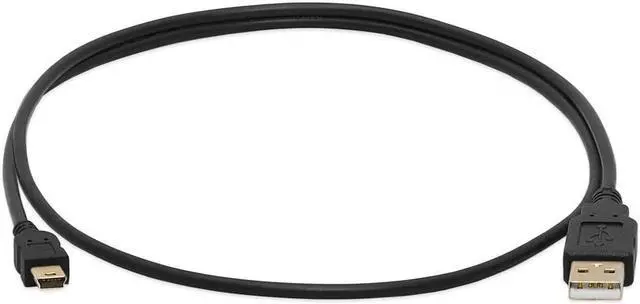 Alt view image 2 of 7 - Cmple - Mini USB Cable 3ft USB A to Mini B Data Transfer USB Charging Cable 5 Pin Mini USB to USB Male to Male Cable for PC, Laptop, Car Dash Cam, Digital Camera - Black