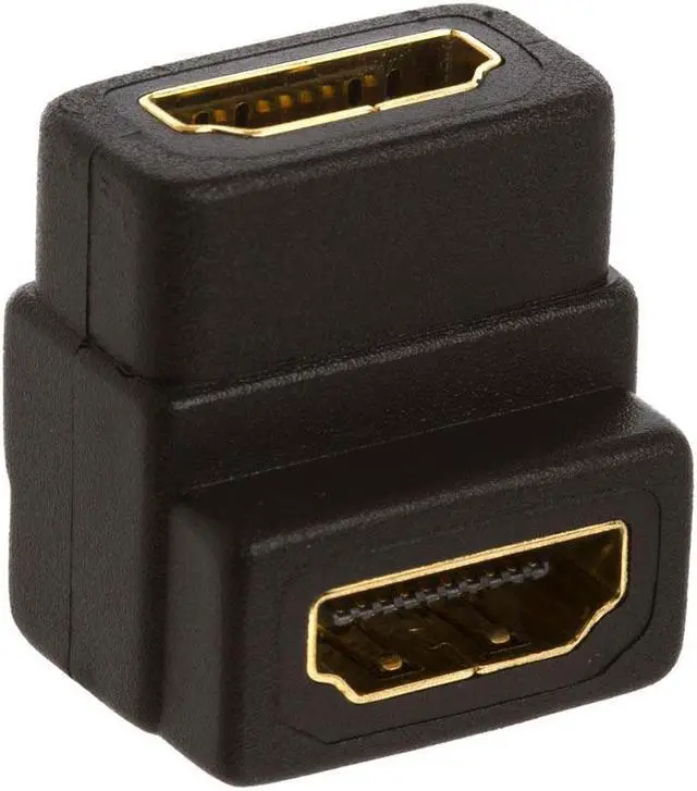 Main image of Cmple - HDMI Female to HDMI Female Adapter (HDMI Female to Female), 90 Degree HDMI to HDMI Extender Coupler, 4K 3D HDMI Adapter for TV, Monitors, Projector, Xbox, PS4, Firestick, HDTV, Laptop
