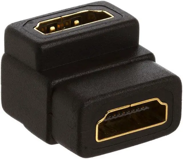 Alt view image 2 of 5 - Cmple - HDMI Female to HDMI Female Adapter (HDMI Female to Female), 90 Degree HDMI to HDMI Extender Coupler, 4K 3D HDMI Adapter for TV, Monitors, Projector, Xbox, PS4, Firestick, HDTV, Laptop