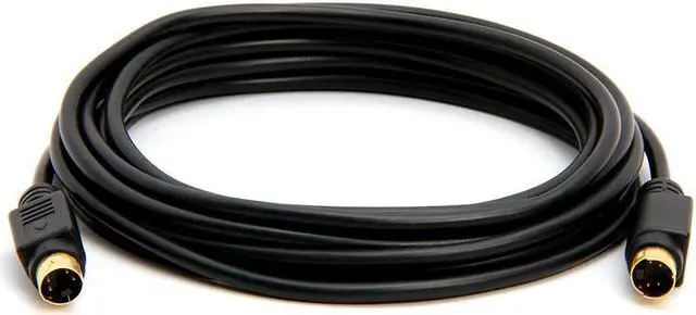 Alt view image 2 of 6 - Cmple - S Video Cable 12 ft SVHS 4-PIN Video Cable Mini Din S-Video Cord for Home Theater, Camcorder, DSS Receiver, DVD Player- Black