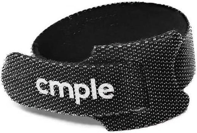 Cmple - 50PCS Reusable Cable Ties, Nylon Adjustable Cord Organizer Ties,  Multi-purpose Hook Loop Cable Management Wire Ties, 6-inch Black 