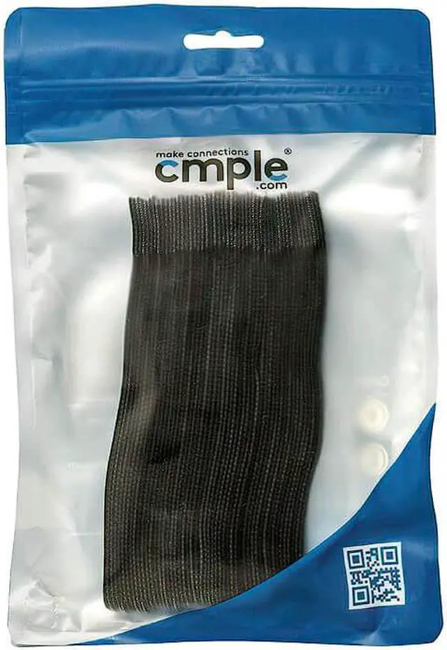 Alt view image 5 of 7 - Cmple - 50PCS Reusable Cable Ties, Nylon Adjustable Cord Organizer Ties, Multi-purpose Hook Loop Cable Management Wire Ties, 6-inch Black