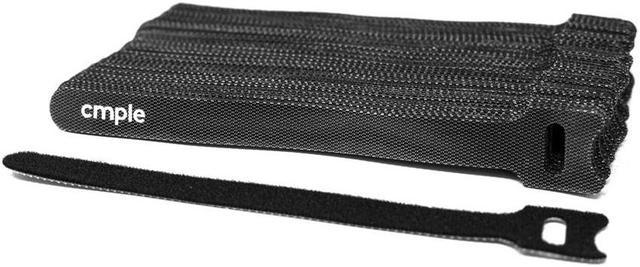 Cmple Cable Ties Cord Organizer, Hook and Loop Reusable Self-Fastening  Strap - 50 Pieces 6-Inch, Black