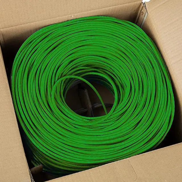 Alt view image 5 of 6 - Cmple - Cat6 Cable 1000ft Bulk Lan Ethernet Cat 6 Wire Network UTP 23AWG CMR Riser 10 Gbps 550 MHz Pull Box 1000 Feet, Blue