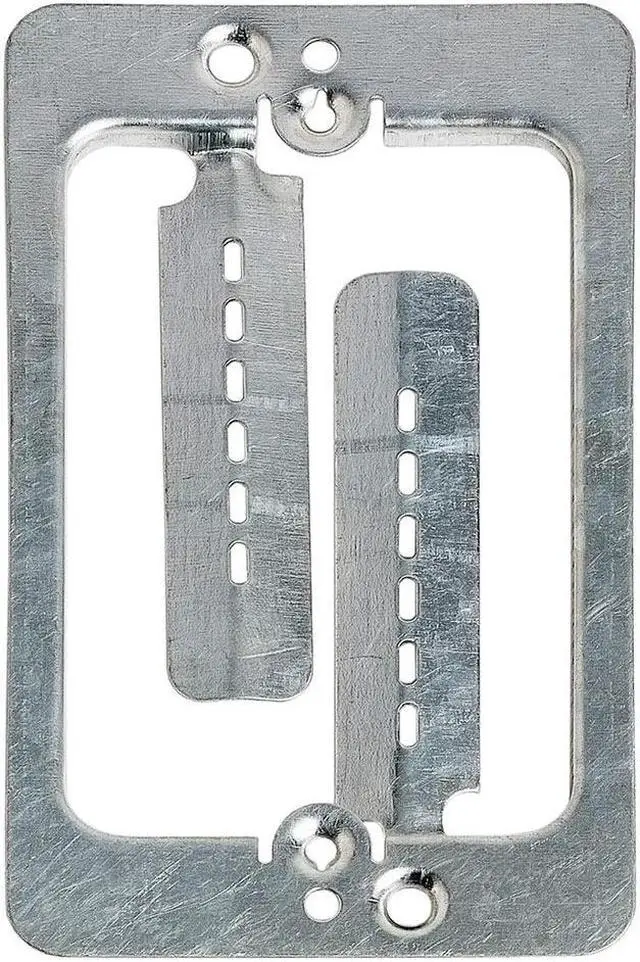 Main image of Cmple - Drywall Bracket Single-Gang Standard Wall Plate - Includes Drywall Screws  Metal