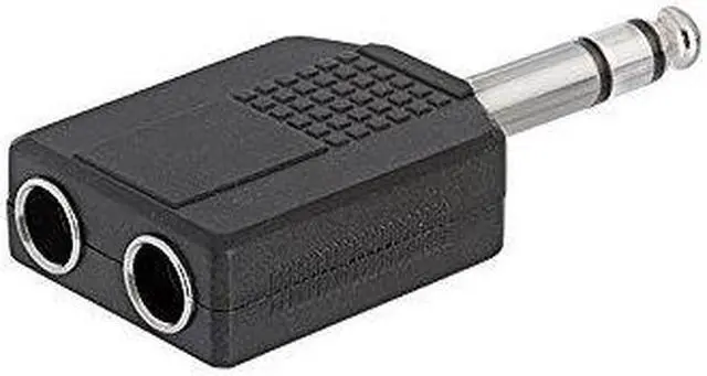 Alt view image 5 of 5 - Cmple 6.35mm Stereo Plug to 2x6.35mm Mono Jack Adapter