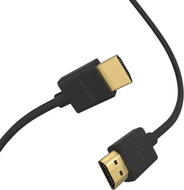 Alt view image 3 of 7 - Cmple - 2 Pack High Speed HDMI Cable 1.5 ft 4k@60Hz Ultra Thin HDMI 2.0 Cable 4k HDMI Cable, ARC, 3D, 4k HDMI Cord - Flexible