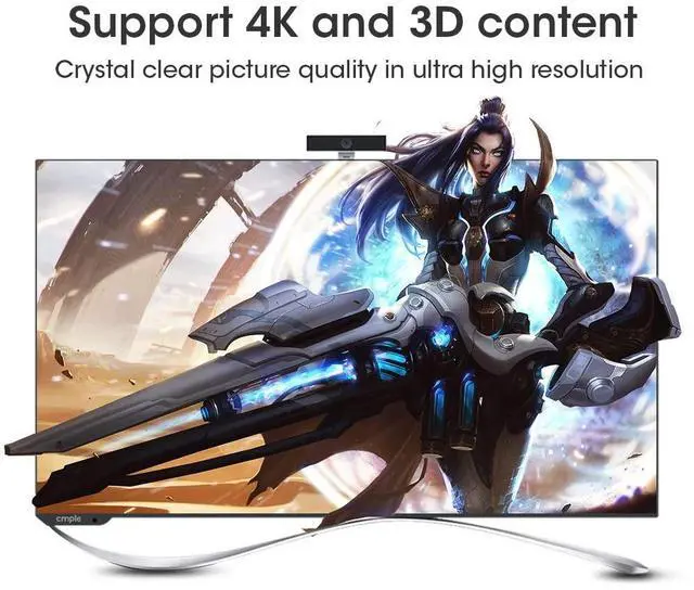 Alt view image 4 of 7 - Cmple - 2 Pack High Speed HDMI Cable 6 ft 4k@60Hz Ultra Thin HDMI 2.0 Cable 4k HDMI Cable, ARC, 3D, 4k HDMI Cord - Flexible