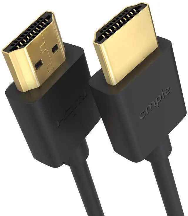 Alt view image 3 of 7 - Cmple - 2 Pack High Speed HDMI Cable 6 ft 4k@60Hz Ultra Thin HDMI 2.0 Cable 4k HDMI Cable, ARC, 3D, 4k HDMI Cord - Flexible