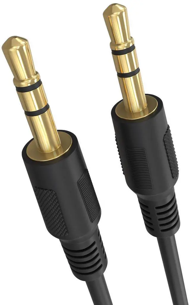 Alt view image 3 of 7 - Cmple - 3.5mm Aux Audio Cable Stereo 12 ft AUX Cable Male to Male Speaker Cable Auxiliary Cord Adapter for Car, Phone, Headphones - Black