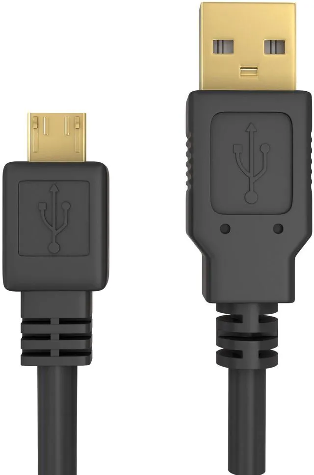 Alt view image 4 of 6 - Cmple - Micro USB Cable 3ft Male to Male Micro USB Charging Cable Data Sync USB to USB Cable for Android Phone, Laptop, PC, Tablet, Car GPS, Power Bank - Black
