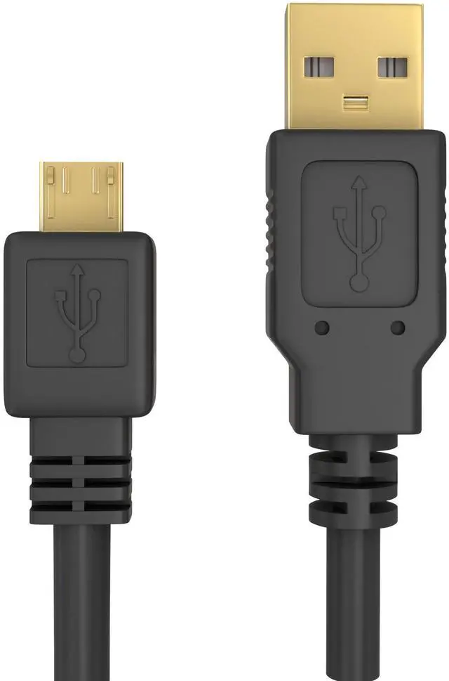 Alt view image 4 of 6 - Cmple - Micro USB Cable 6ft Male to Male Micro USB Charging Cable Data Sync USB to USB Cable for Android Phone, Laptop, PC, Tablet, Car GPS, Power Bank - Black