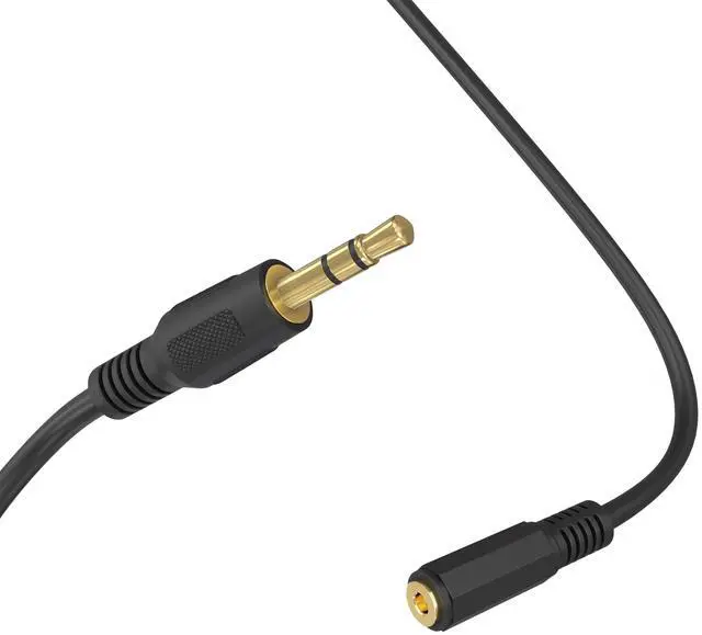 Alt view image 4 of 7 - Cmple - Headphone Extension Cable 3 ft 3.5mm AUX Extension Cord Male to Female Stereo Audio Adapter Cable, 1/8 TRS Aux Extender Cable - Black