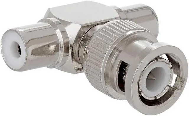 Alt view image 2 of 4 - Cmple - BNC Male Plug to 2xRCA Female Jacks Adapter