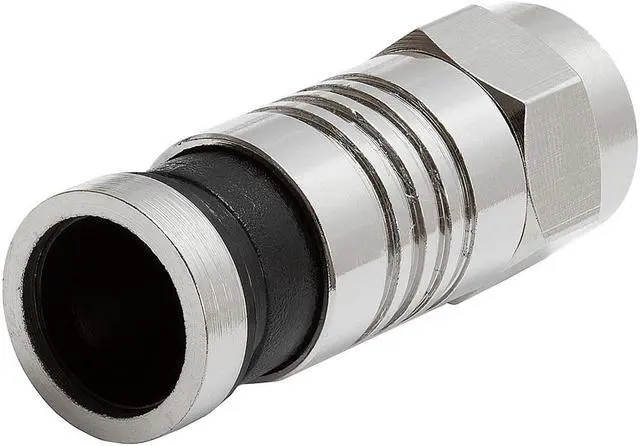 Main image of Cmple - Compression Connector for RG6 with Black Tail