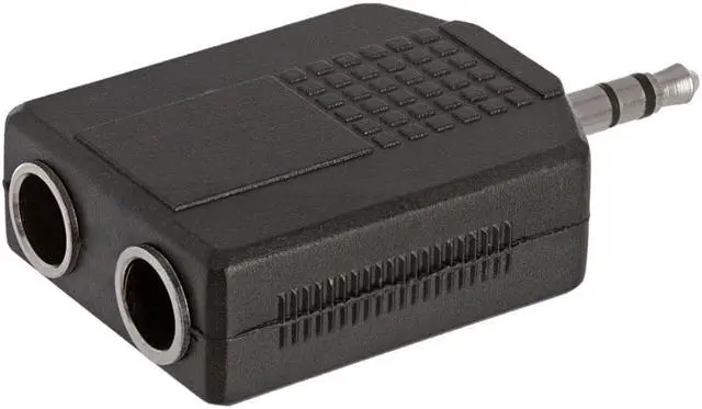 Alt view image 2 of 2 - Cmple - 3.5mm Stereo Plug to 2x6.35mm Stereo Jack Adapter