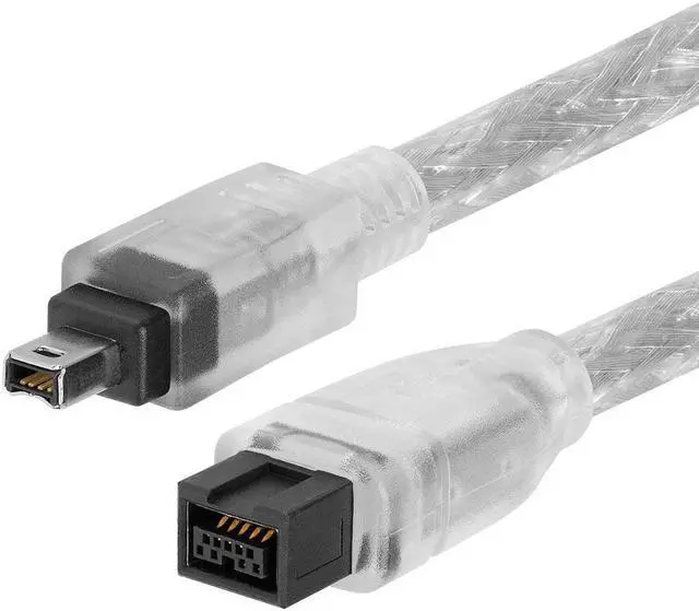 Main image of Cmple - 9 PIN/ 4PIN BILINGUAL FireWire 800 - FireWire 400 Cable -15FT, CLEAR