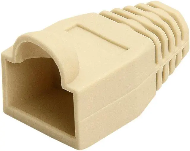 Main image of Cmple 50-Pack RJ45 Strain Relief Boots, RJ45 Boots for Cat6, Cat5e Ethernet RJ45 LAN Cable Connector Boots Cover - 50 PCS, Ivory