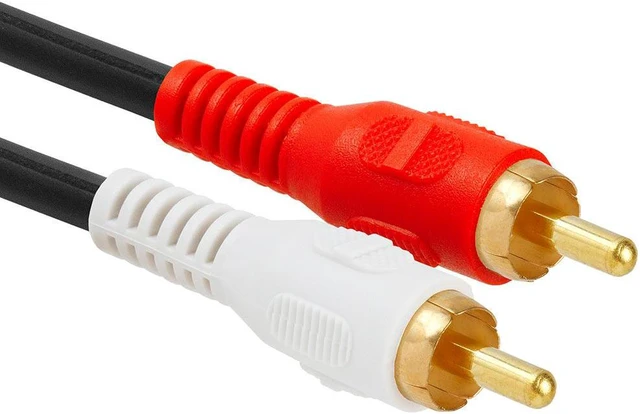 Alt view image 2 of 3 - Cmple - 3.5mm Female Jack to 2 RCA Plugs Audio Stereo Adapter 6 inch