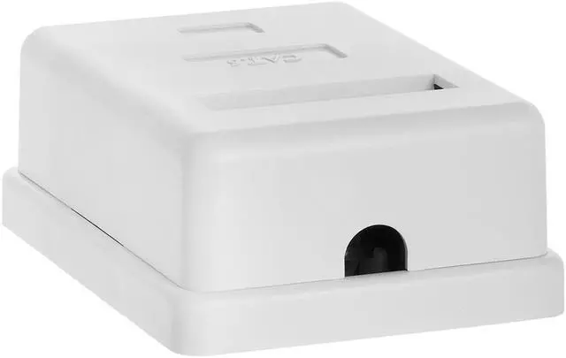 Alt view image 2 of 6 - Cmple - Surface Mount Box Cat6 Single WHITE